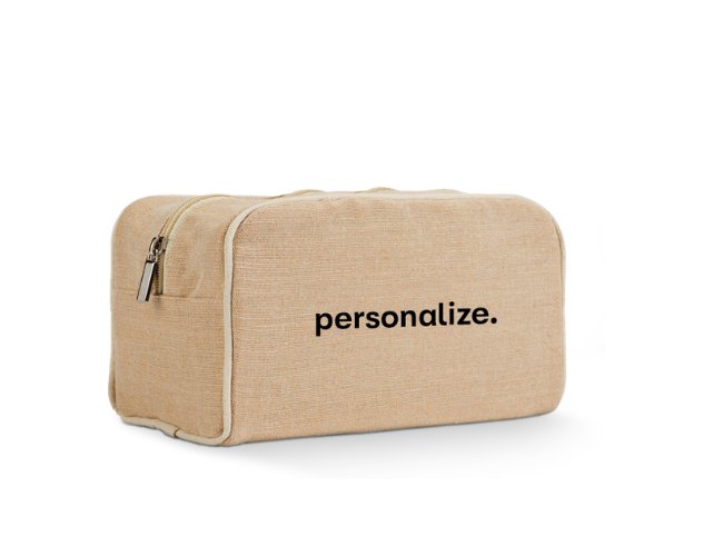 Necessaire Sustentável em Juco para Kit Onboarding