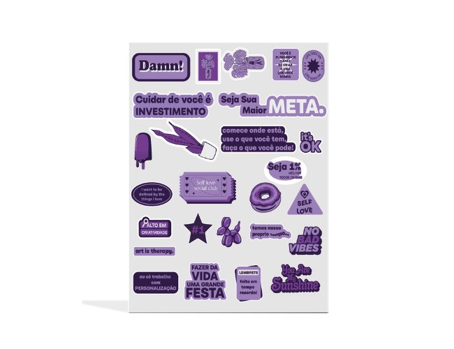 Cartela de Adesivo Vinil - Kit Onboarding