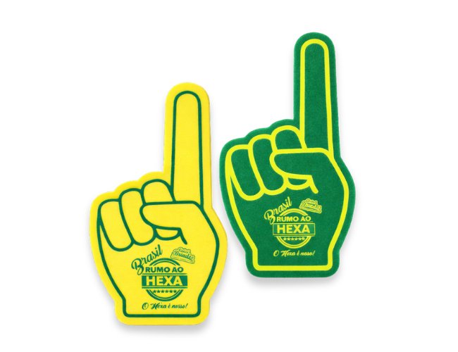 Luva Torcida EVA Copa do Mundo 2026 Personalizada