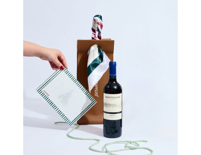 Porta-Vinho Bidins com Ala em Leno Personalizado