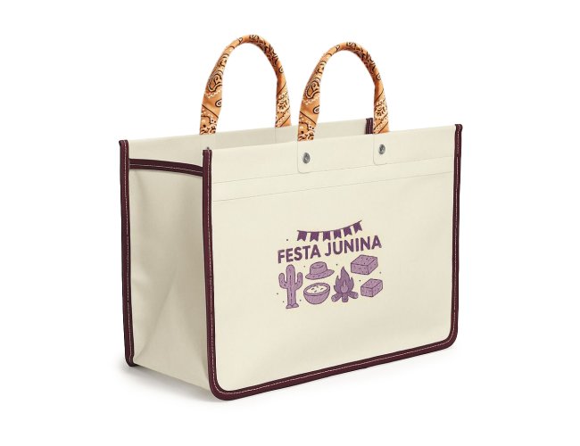 TOTE BAG, SACOLA DE ALGODO PERSONALIZADA | BRINDE JUNINO |