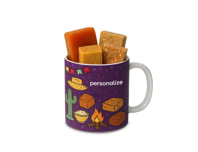 Kit de Caneca Personalizada com Doces temticos