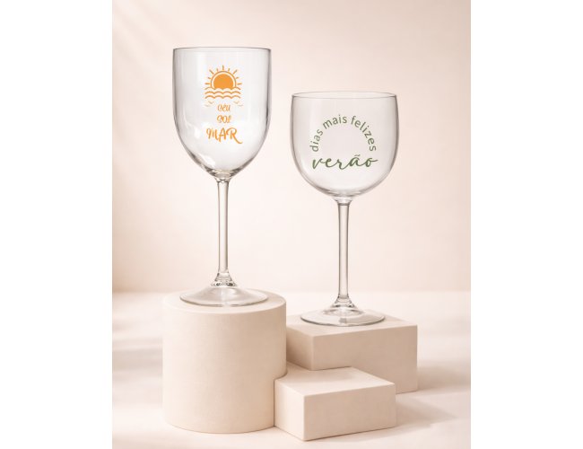 Ta�a de Vinho em Acr�lico 400ml